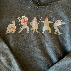 Gray Grunt Style Hoodie
